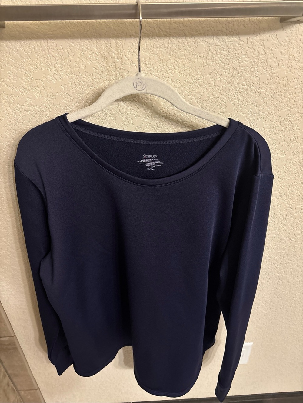 ClimateRight By Cuddl Duds Fleece Lined Sweatshirt Blue Women’s Size XXL